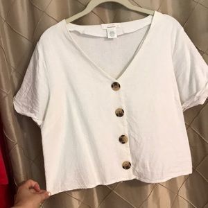 Button up Crop Top ‼️3 for 12$‼️